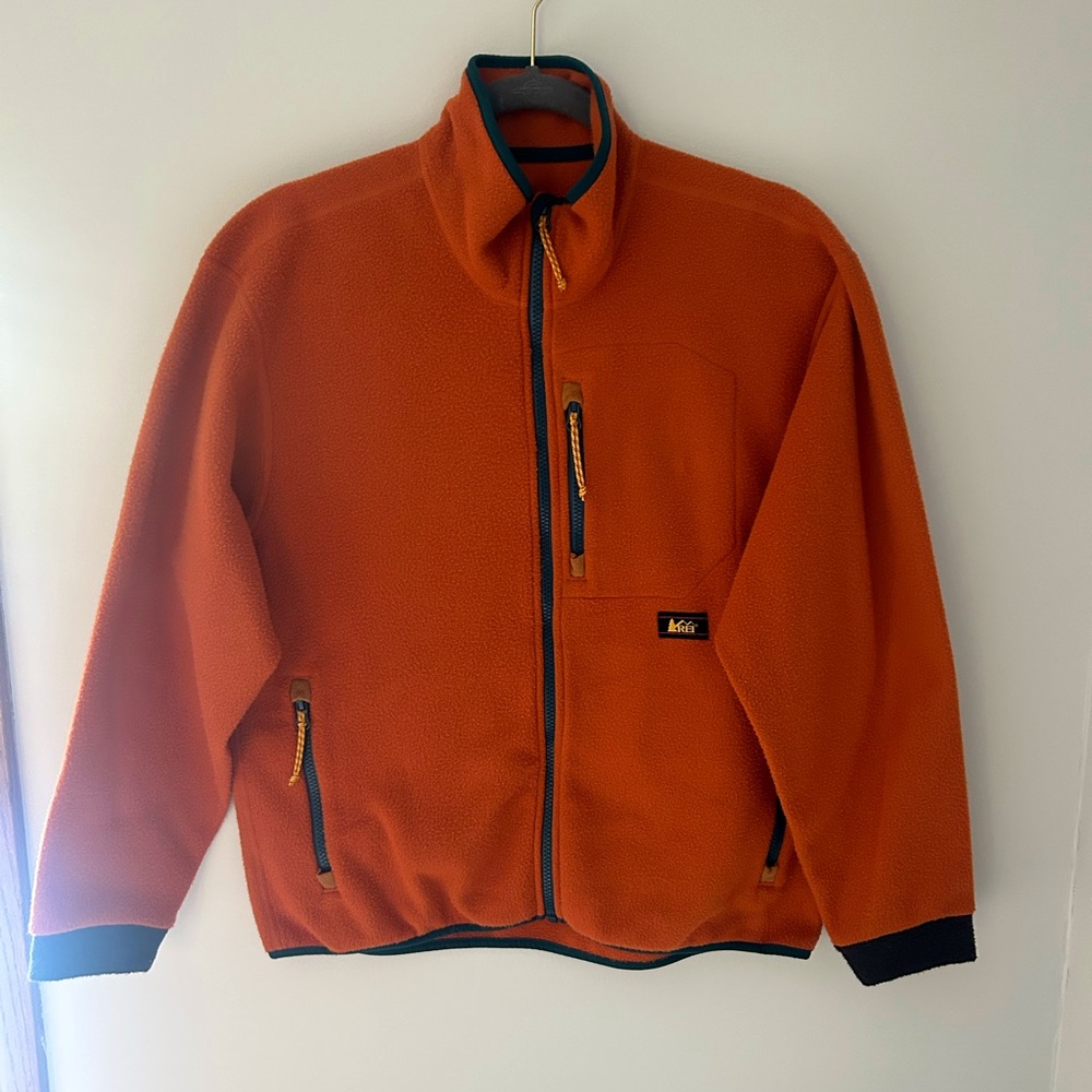REI POLARTEC fleece zip-up jacket size small